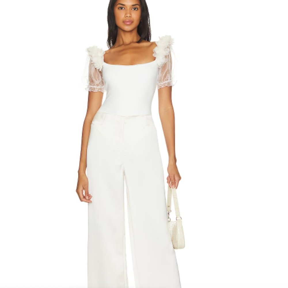 Free People FP  X Revolve Pretty Petals Bodysuit